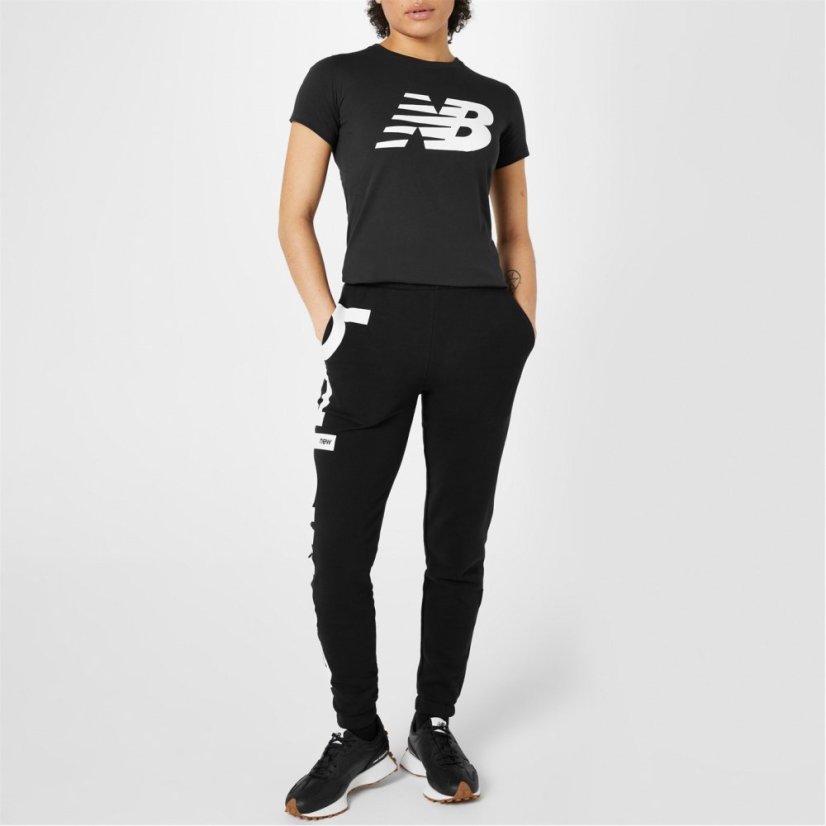 New Balance Classic Logo T-Shirt Womens Black