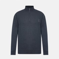 Firetrap Men's 1/4 Zip Fleece Charcoal Marl