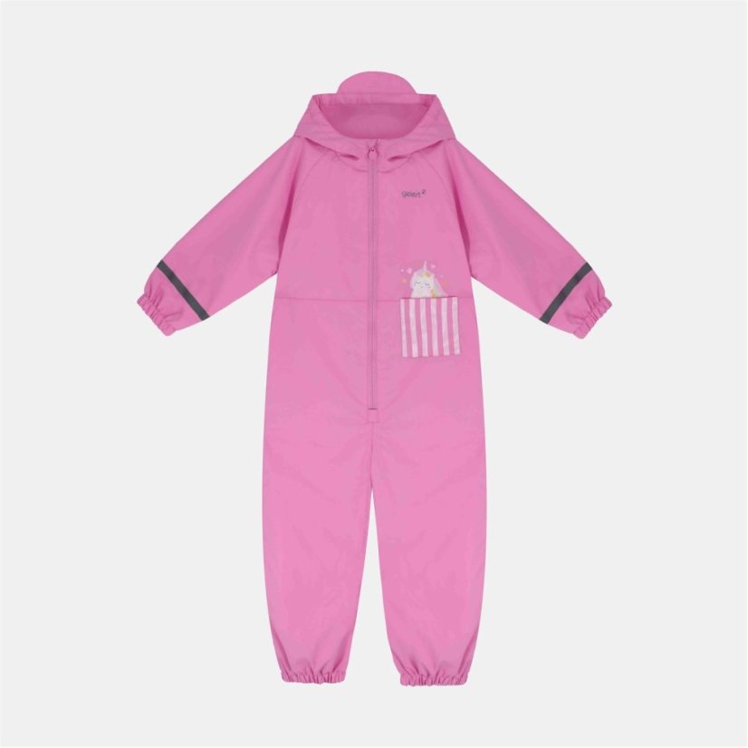 Gelert Kids Animal Print Waterproof Long Sleeve Rain Anorak Duck