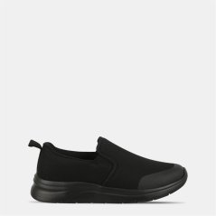 Slazenger Zeal Slip On Shoe Mens Black/Black