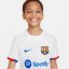Nike Barcelona Away Shirt 2023 2024 Juniors White/Grey