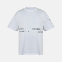 Everlast Men's NYC Linear Oversized T-Shirt White