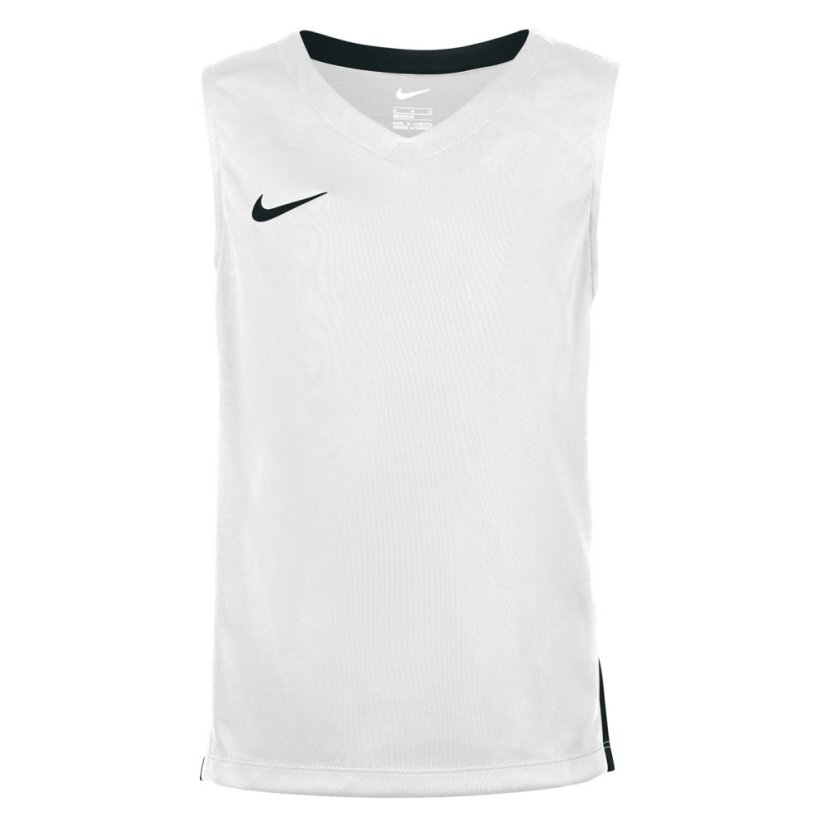 Nike Unisex Kids Performance Basketball Jersey White/Black