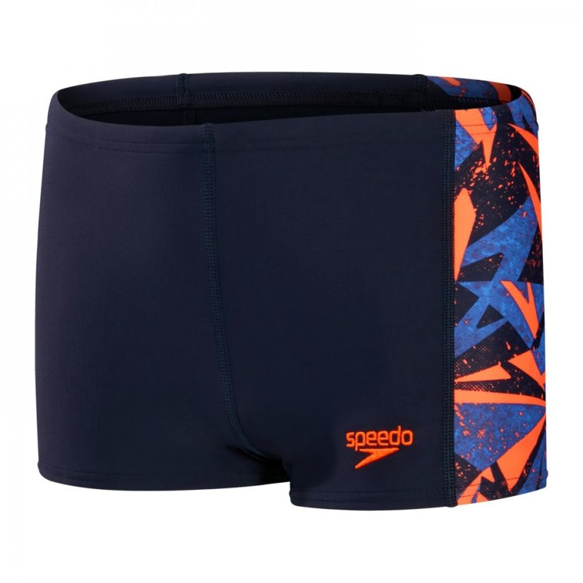 Speedo Hyperboom Panel Aquashorts Juniors Blue/Orange