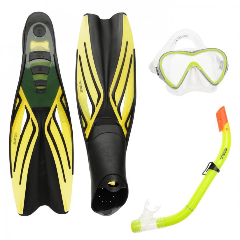Gul Snorkel Set - Mask Fins & Snorkel Yellow