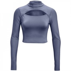 Under Armour Mock Rush Top LS Ld99 Purple