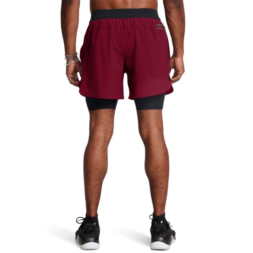 Under Armour Men's Peak 2-in-1 Woven Shorts Red