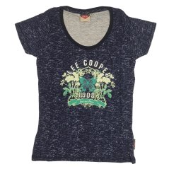 Lee Cooper Textured All Over Print Top Ladies Navy