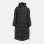 Karrimor Womens Helix Wind Resistant Long Hooded Down Jacket Black