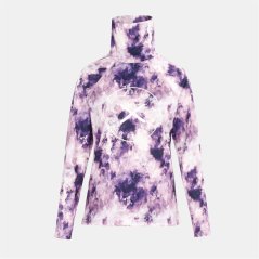 Gul Women's Powder Funnel Neck Long Sleeve Baselayer Top Pink AOP