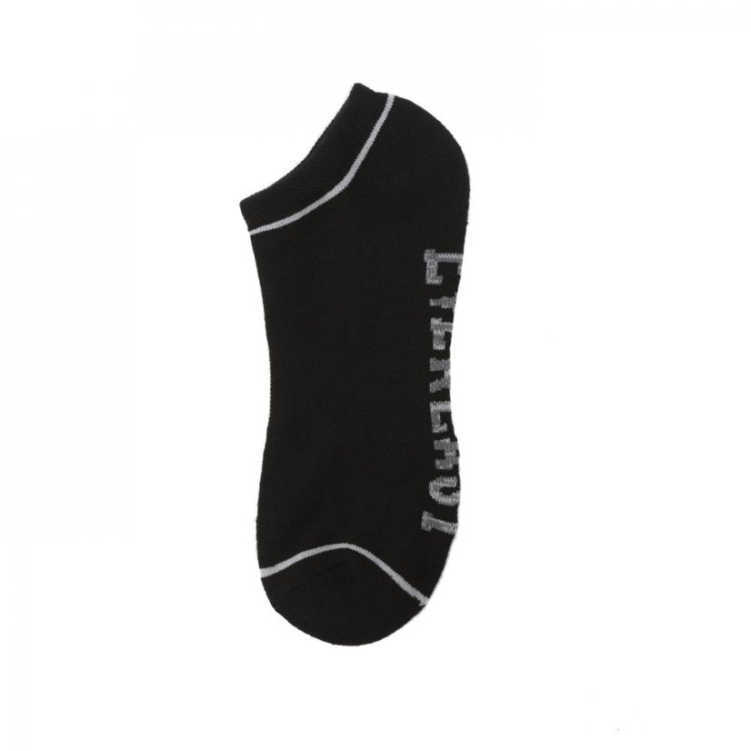 Everlast 6 Pack Trainers Socks Mens Black Hung