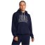 Under Armour Women's Icon Heavyweight Oversized Hoodie Blue