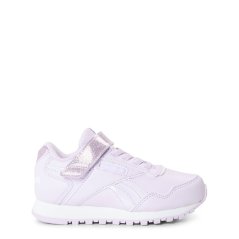 Reebok Kids' Glide Elastic Lace and Strap Trainers Gleam/White