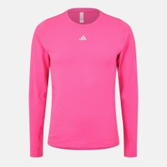 adidas Techfit AEROREADY Long Sleeve Long-Sleeve Top Sn99 Team Shock Pink