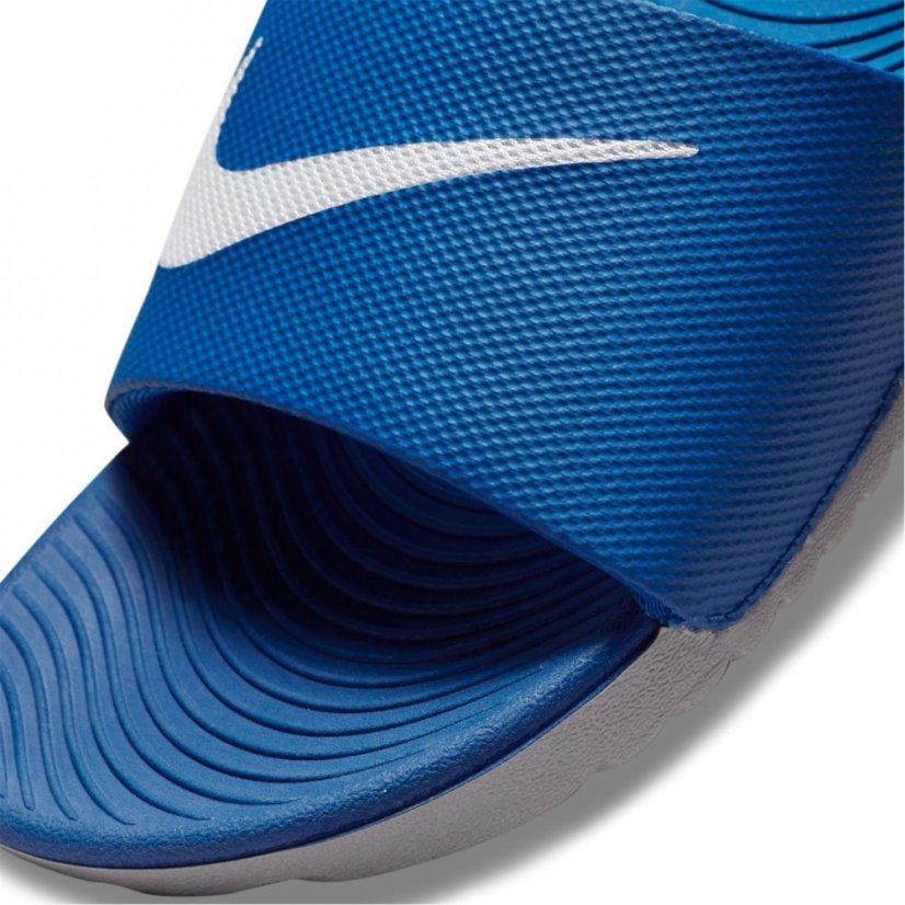 Nike Kawa Junior Slides Blue/White