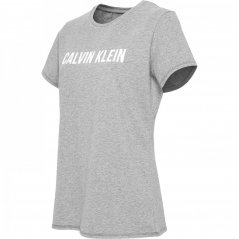 Calvin Klein Performance Calvin Short Sleeve Logo Top Grey