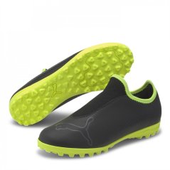 Puma Finesse Astro Turf Football Boots Childrens Black/FluYellow