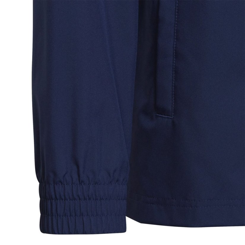 adidas Kids' Entrada 26 Water and Wind Resistant Rain Anorak Navy
