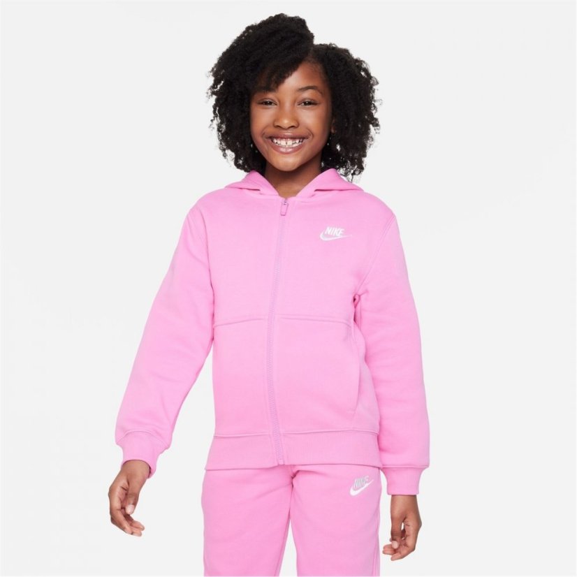 Nike Sportswear Fleece Tracksuit Junior Girls Pink