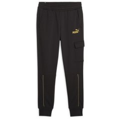 Puma Ess+ Minimal Gold Cargo Pants Joggers Mens Puma Black