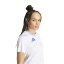adidas Women's Team Trainer Short Sleeve Performance Gym Top White