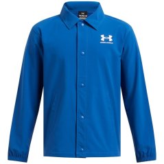 Under Armour Kids' Icon Woven Lightweight Coach Jacket Blue