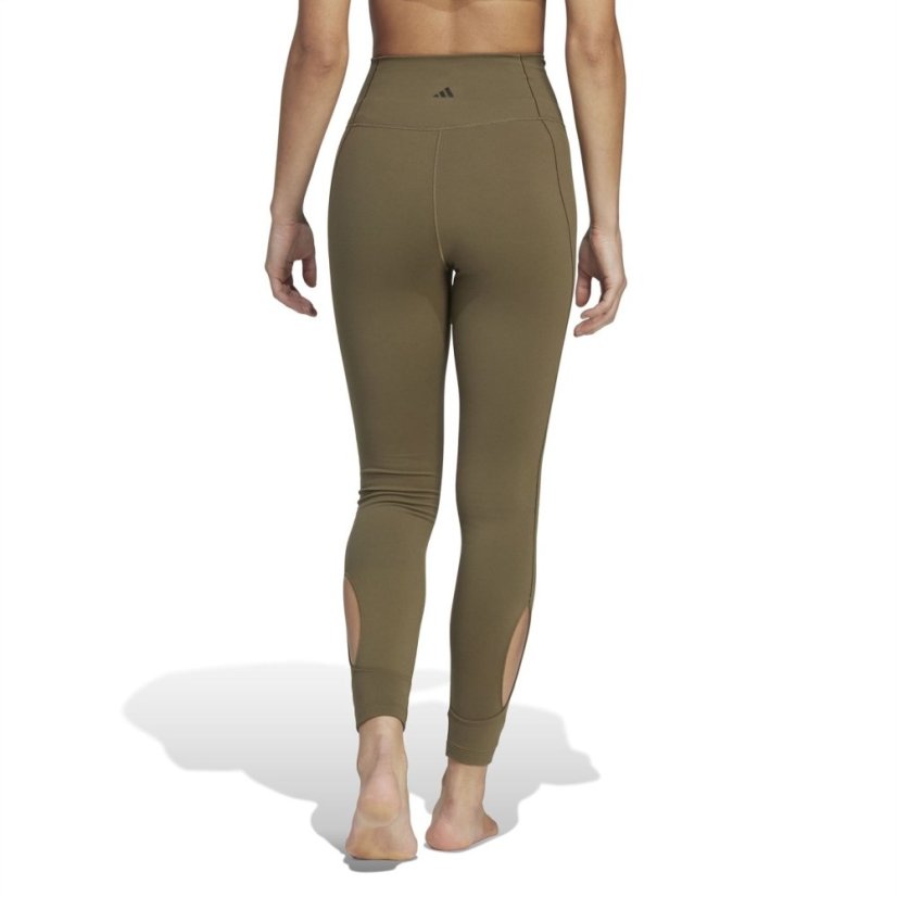 adidas Yoga Studio Wrapped 7/8 Leggings Womens Olive Strata