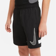 Nike Dri-FIT Academy Big Kids' Graphic Soccer Shorts Black/White