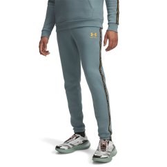 Under Armour Men's Icon Taping Closed Hem Fleece Joggers Jasper Blue
