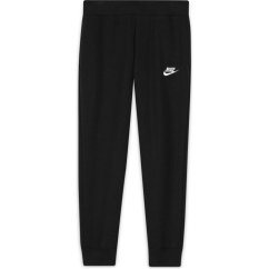 Nike Girls Fundamentals Fleece Jogging Bottoms Black/White