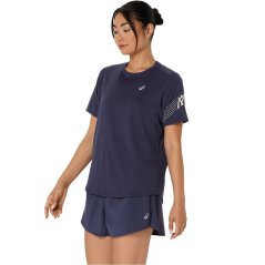 Asics Icon Ss Top Running Womens Indigo Fog