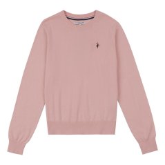 US Polo Assn Crew Neck Jumper Peachskin