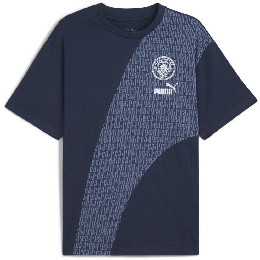 Puma Manchester City ftblCULTURE T-Shirt Adults Blue