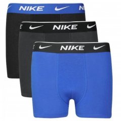 Nike Cotton Boxer Brief 3 Pack Boys Black/Blue
