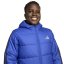 adidas Unisex Kids Essentials 3S Hooded Long Sleeve Puffer Jacket Blue/Black