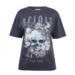 Firetrap Grunge Tee Ld43 Skull