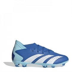 adidas Predator Edge.3 Junior Firm Ground Football Boots Blue/White