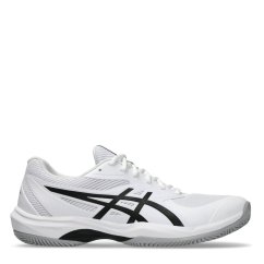 Asics Men's Game Tennis Shoes White/Black