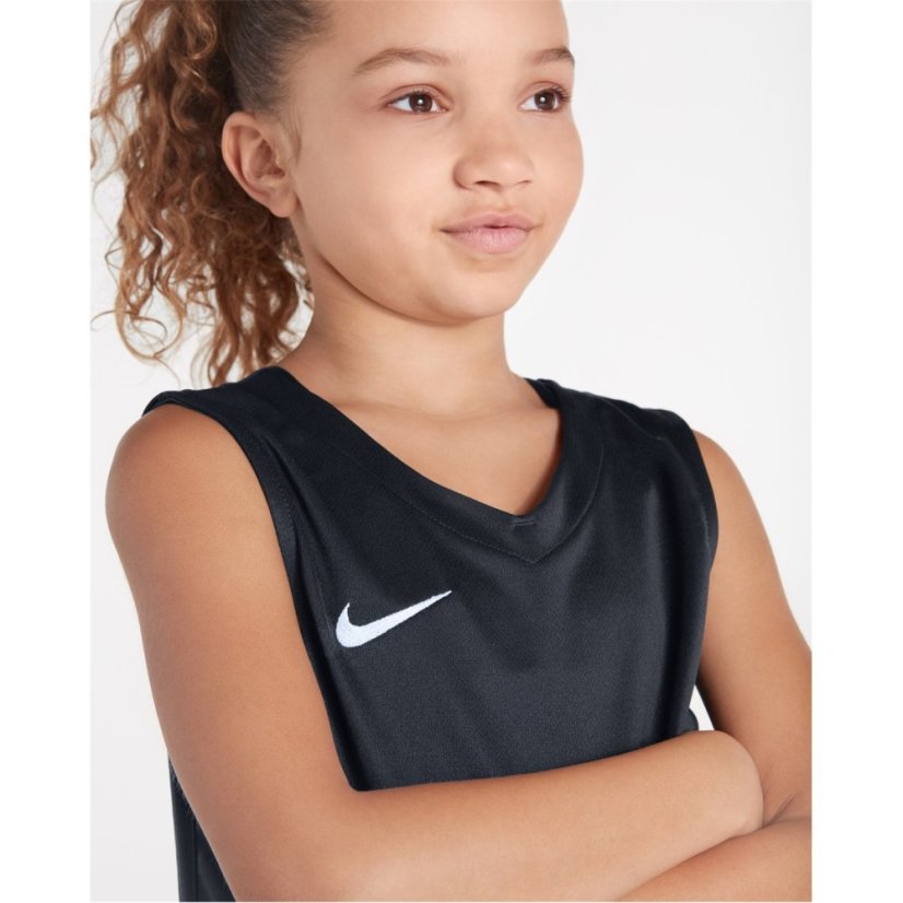 Nike Unisex Kids Performance Basketball Jersey Black/White
