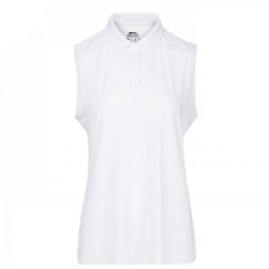 Slazenger Sleeveless dámské polo tričko White