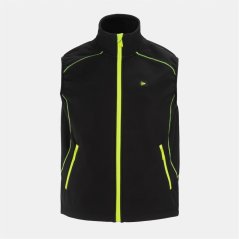 Dunlop Men's Work Hi-Vis Reversible Sleeveless Softshell Jacket Black