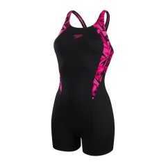 Speedo Hyperback Swimsuit Womens Black/Pink