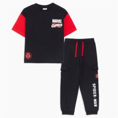 Character Marvel T-shirt & Jogger Set Black