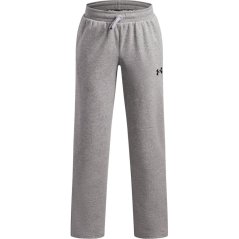 Under Armour Kids' Open Hem Woven Tracksuit Joggers Mod Gray/Black