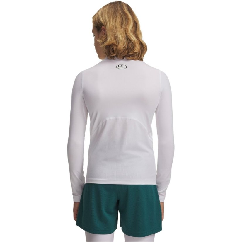 Under Armour HeatGear® Mock Long Sleeve Boys White