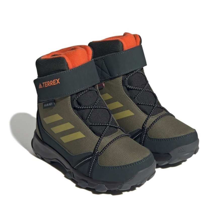 adidas Terrex Snow Cf Cp Cw Shoes Kids Boots Unisex Olive/Orange