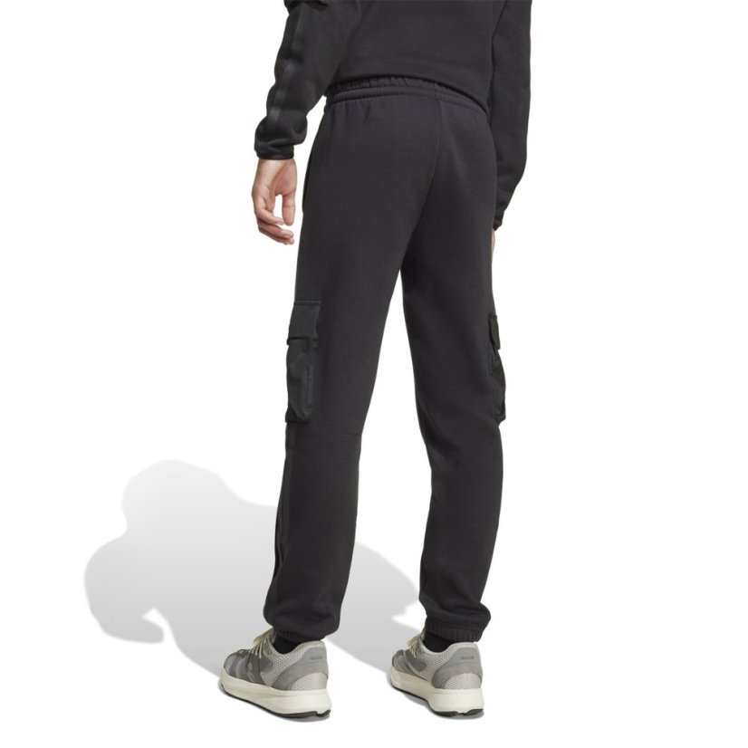 adidas Utility Fleece Cargo Joggers Juniors Black