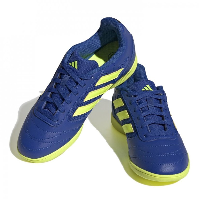adidas Super Sala 2 Indoor Football Boots Juniors Blue/Yellow