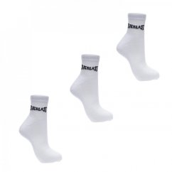 Everlast Quarter Sock 3 Pack Mens White