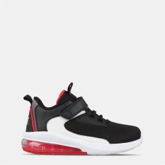 Everlast Kids' Swish Lightweight Mesh Basketball Trainers Black/White/Red